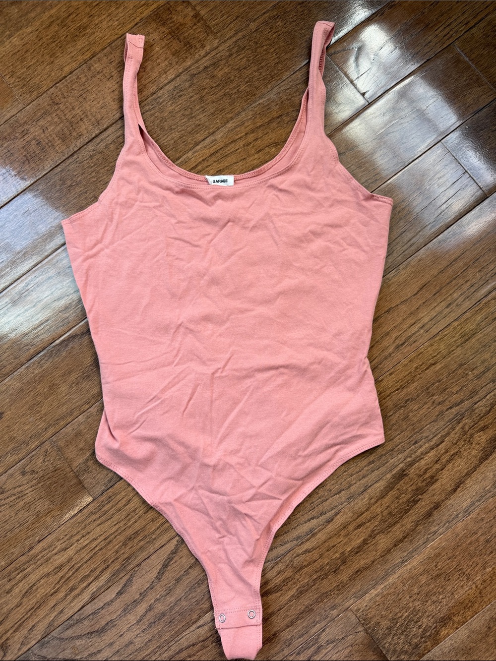 Garage Peach One-piece Bodysuit